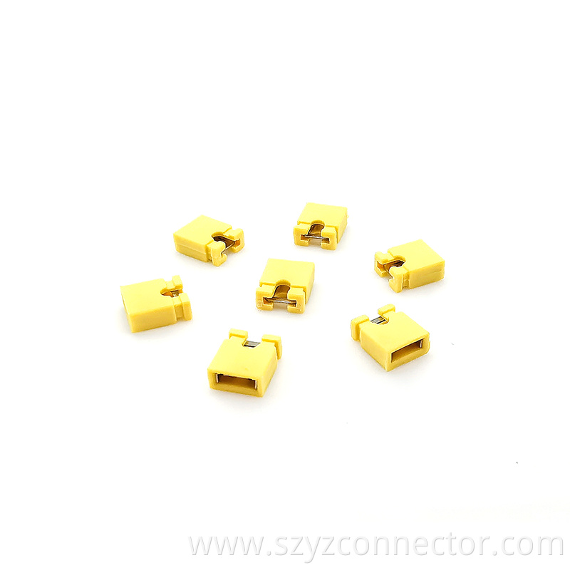 2.54 Yellow Short Circuit Cap Connector